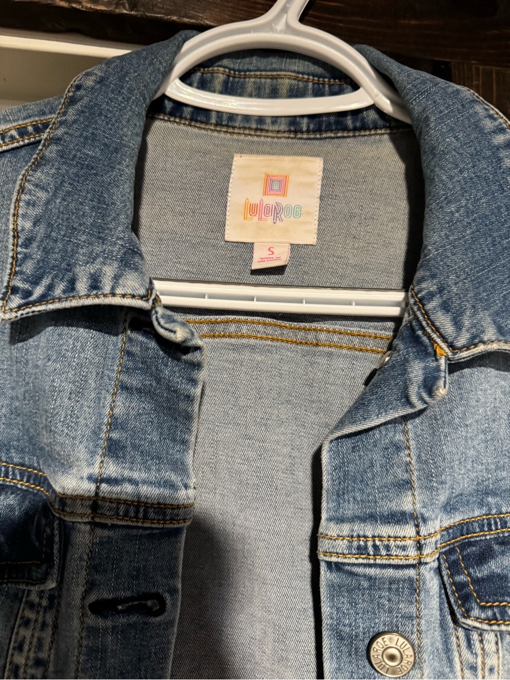 LuLaRoe Light Blue Denim Jean Jacket
